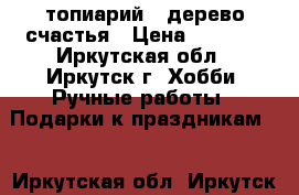 топиарий - дерево счастья › Цена ­ 1 200 - Иркутская обл., Иркутск г. Хобби. Ручные работы » Подарки к праздникам   . Иркутская обл.,Иркутск г.